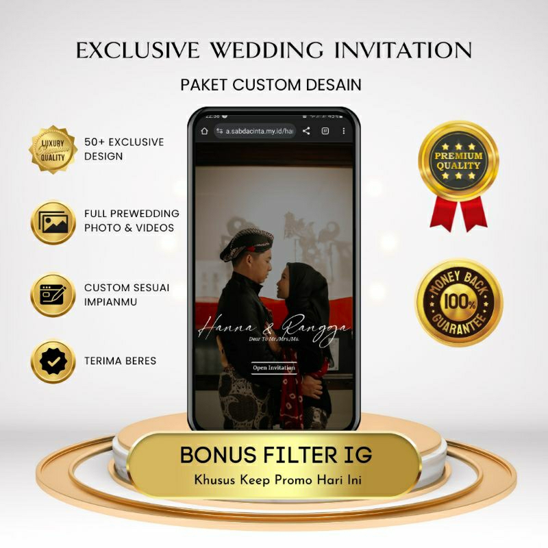 Undangan Digital Custom Desain Untuk Pernikahan Spesialmu