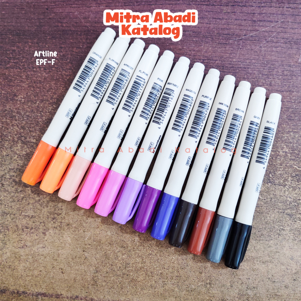 

(1 PCS) SPIDOL BRUSH ARTLINE EPF-F / SUPREME BRUSH PEN MARKER EPFF WATERBASE MARKER SPIDOL BRUSH HANDLETTERING CALIGRAFI LETTERING COLORING BOOK JOURNAL BUJO JURNALING SKETCH SEPIDOL KUAS WARNA WARNI / MITRA ABADI KATALOG JOGJA