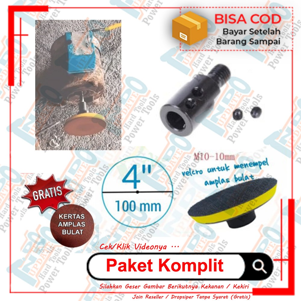 Konektor arbor Adaptor mata gerinda dinamo m10 mesin pompa air sanyo