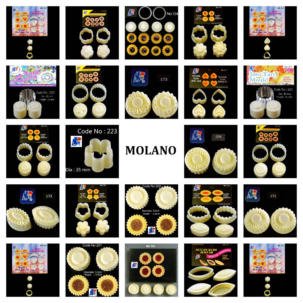 Sin Lian Acuan Cetakan Kue Kering Acuan Kuih Jem Tar Cetakan SinLian Nastar Nanas 101 103 104 106 10