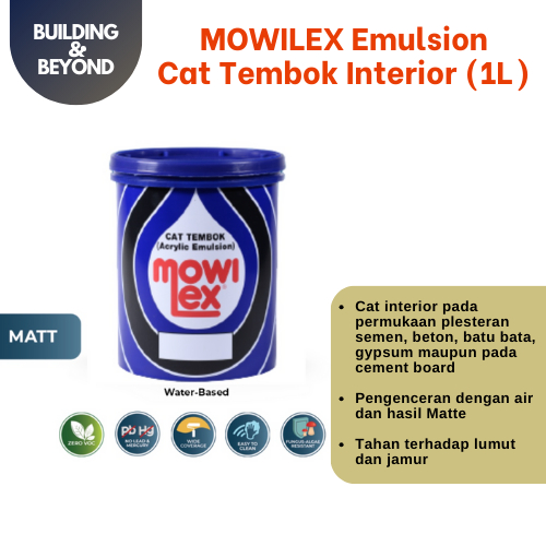 MOWILEX CAT TEMBOK INTERIOR EMULSION 1 Liter