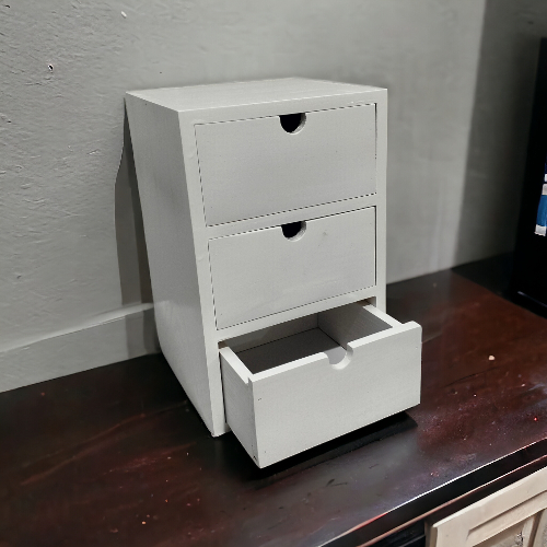 rak susun laci serbaguna/ kotak laci tingkat serbaguna/ rak laci aesthetic putih