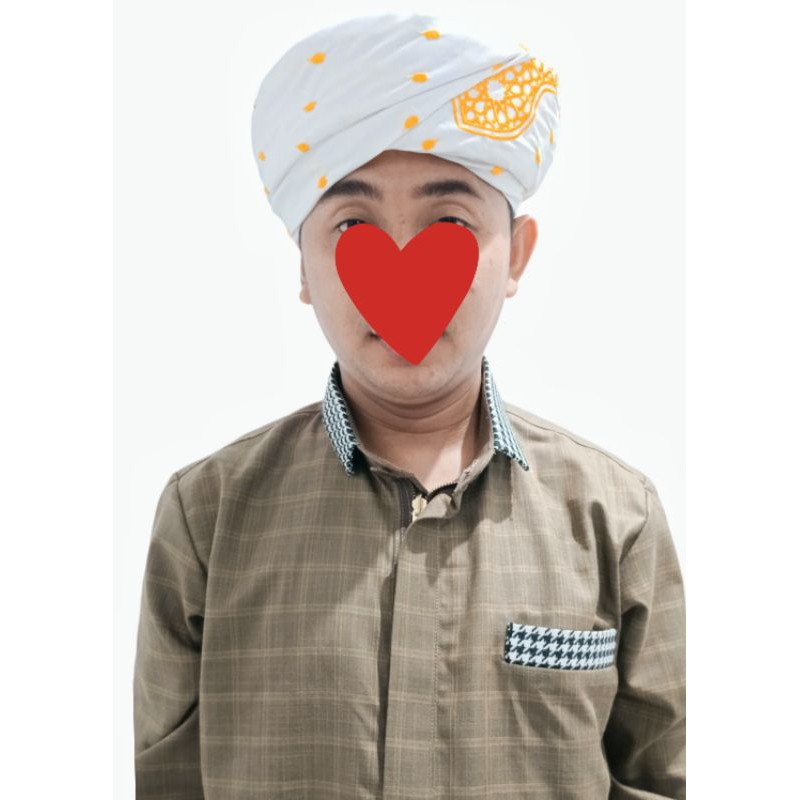 TERMURAH imamah ghobanah bordir timbul computer imamah habaib motif terompah