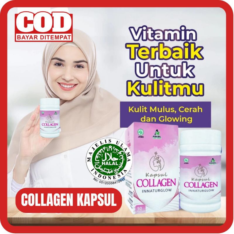 KAPSUL COLLAGEN INNATURGLOW - COLLAGEN KAPSUL INNATURGLOW SUPLEMEN KECANTIKAN KULIT WAJAH COLLAGEN F