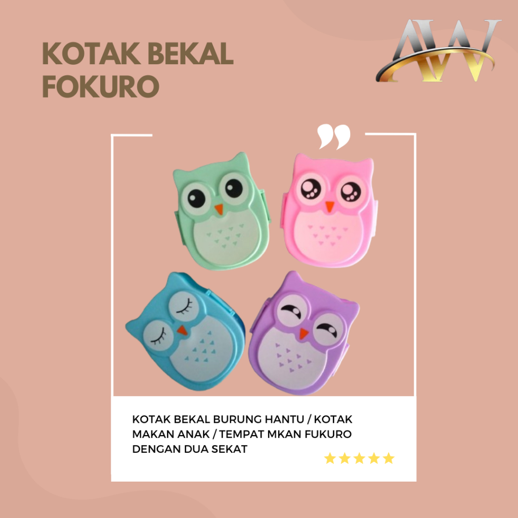 Kotak Bekal Anak / Kotak Makan Anak / Tempat Makan Anak Lucu / Tempat Makan Lucu / Lunch Box Burung 