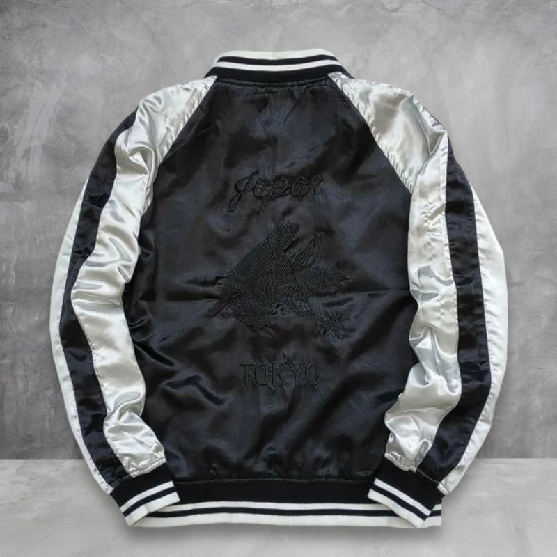 browny sukajan bomber reversible jaket