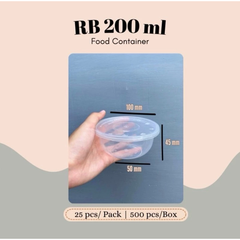 TW Thinwall Round Bowl 200ml KCS 1pack