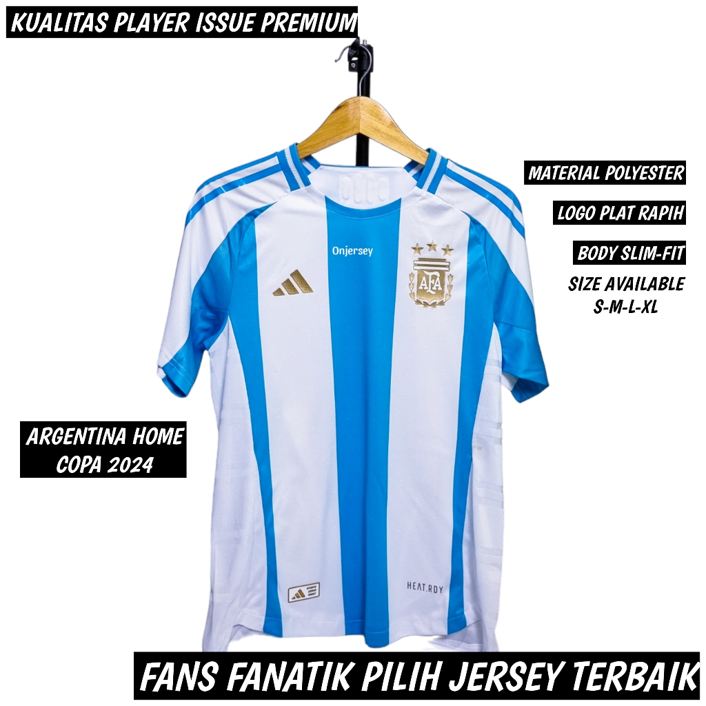 JERSEY BAJU BOLA COPA PLAYER ISSUE ARGENTINA HOME COPA 2024 JERSEY ARGENTINA TERBARU