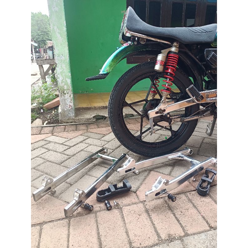 Arm RK king model almunium dan besi /swing arm Yamaha RX king