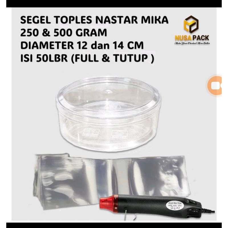 plastik segel toples nastar 250 gram dan 500 gr
