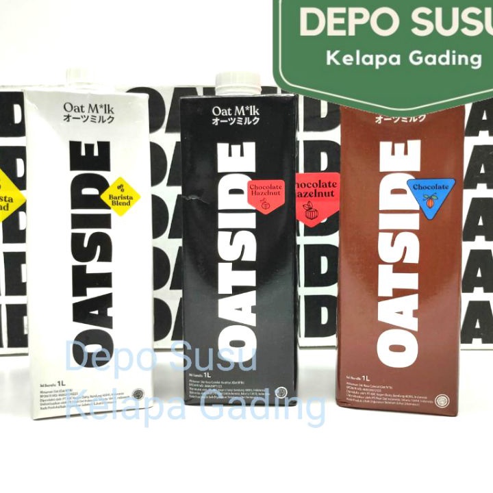 

Oatside 1L Barista Chocolate Hazelnut Blend Oat Milk Drink Minuman Oatly
