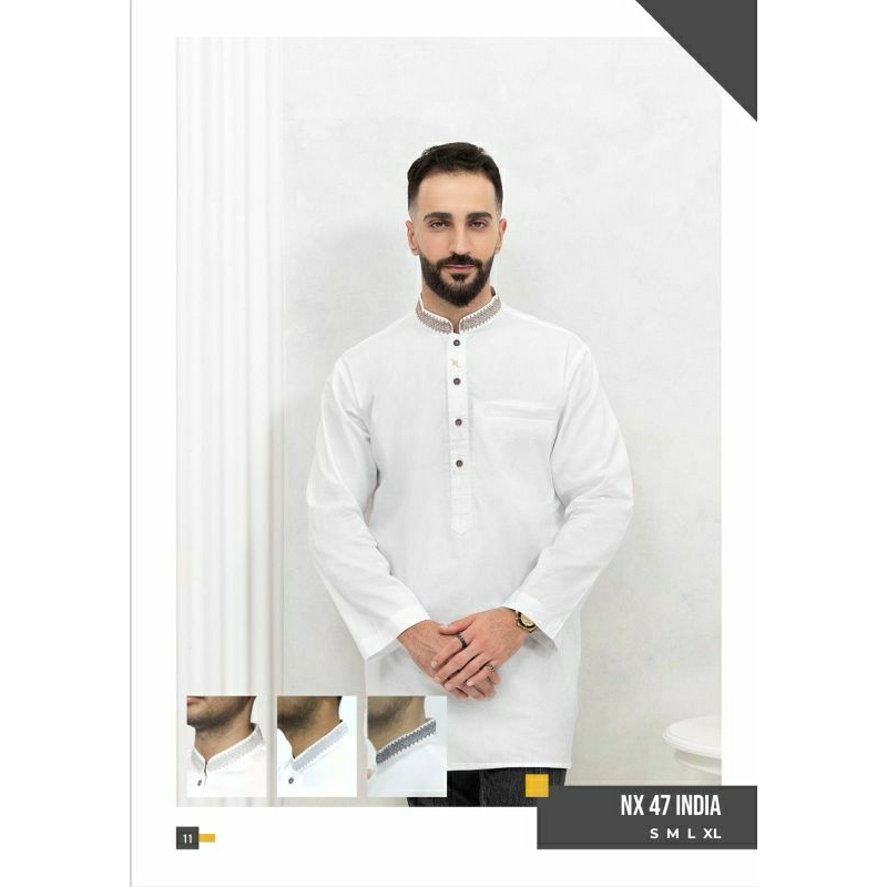 BAJU KOKO NIZAR BORDIR PREMIUM FASHION MUSLIM PRIA (NX 47 INDIA)