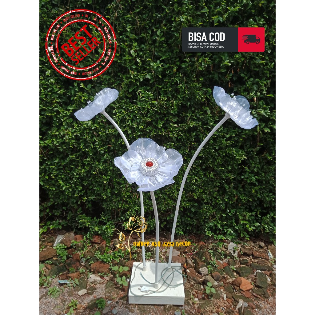 standing bunga lampu dekorasi pelaminan/bunga lampu dekorasi pelaminan/lampu taman/lampu hias/lampu 