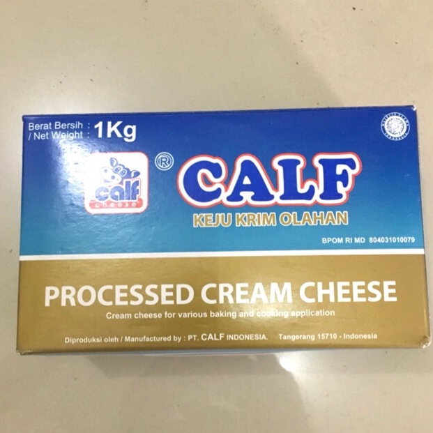 

Terbatas MURAH Calf Cream Cheese 1 kg Keju Krim Halal MUI VDI