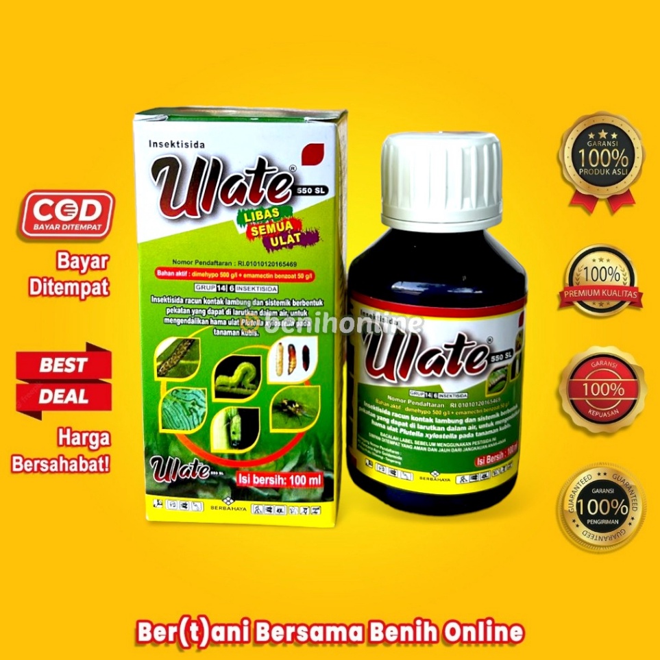 ART P42U INSEKTISIDA ULATE 55 SL 1 ML dimehypo dan emamectin benzoat Kencana Agro Goldensida Obat Ul