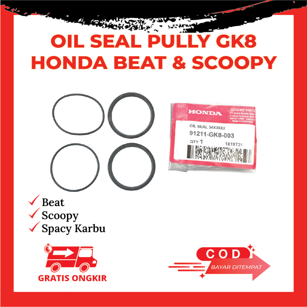 Seal Pully Beat FI Scoopy Spacy Fi Karbu ORI GK8 - Seal Pully Beat Karbu Beat FI Scoopy Spacy GK8