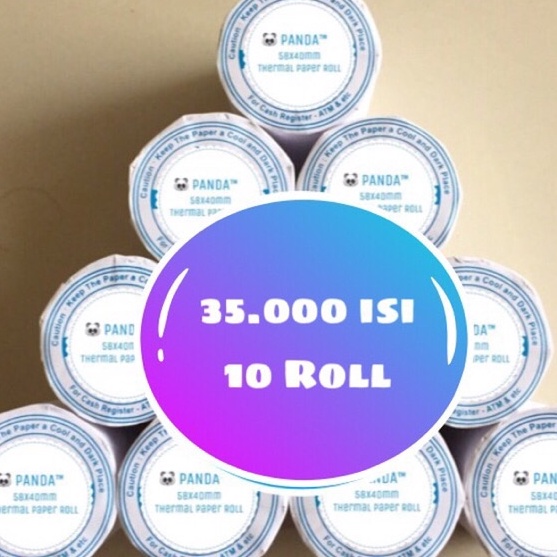 

PALING AMPUH KERTAS STRUK KASIRPPOB PAPER ROLL 58x4 MM THERMAL POS RECEIPT MINI PORTABLEMOBILE PRINTER 58MM