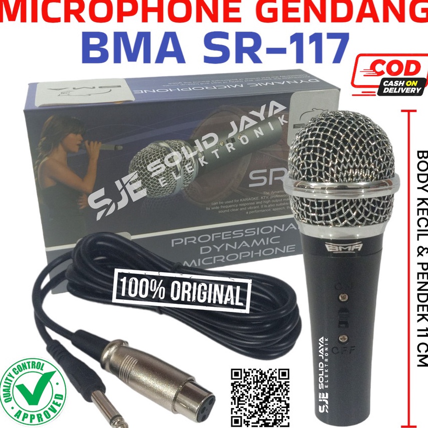aH MIC GENDANG BMA SR117 SR 117 KENDANG INSTRUMENT MIK DRUM KETIPUNG TAK DUT SR117 MICROPHONE MIKROP