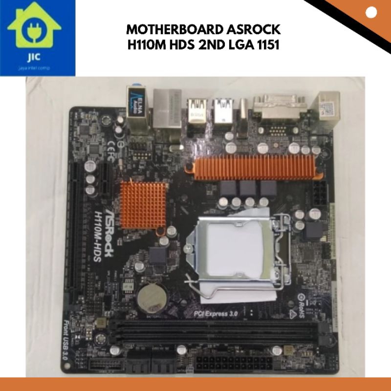 MOTHERBOARD ASROCK H110M HDS 2ND LGA 1151