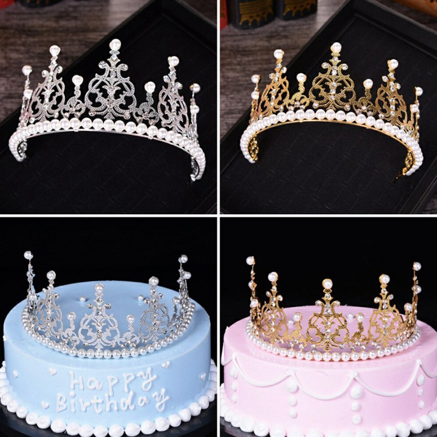 ART I36J TOPPER CAKE MAHKOTA CROWN  HIASAN KUE PENGANTIN  TOPPER CAKE CROWN  TOPPER CAKE MAHKOTA