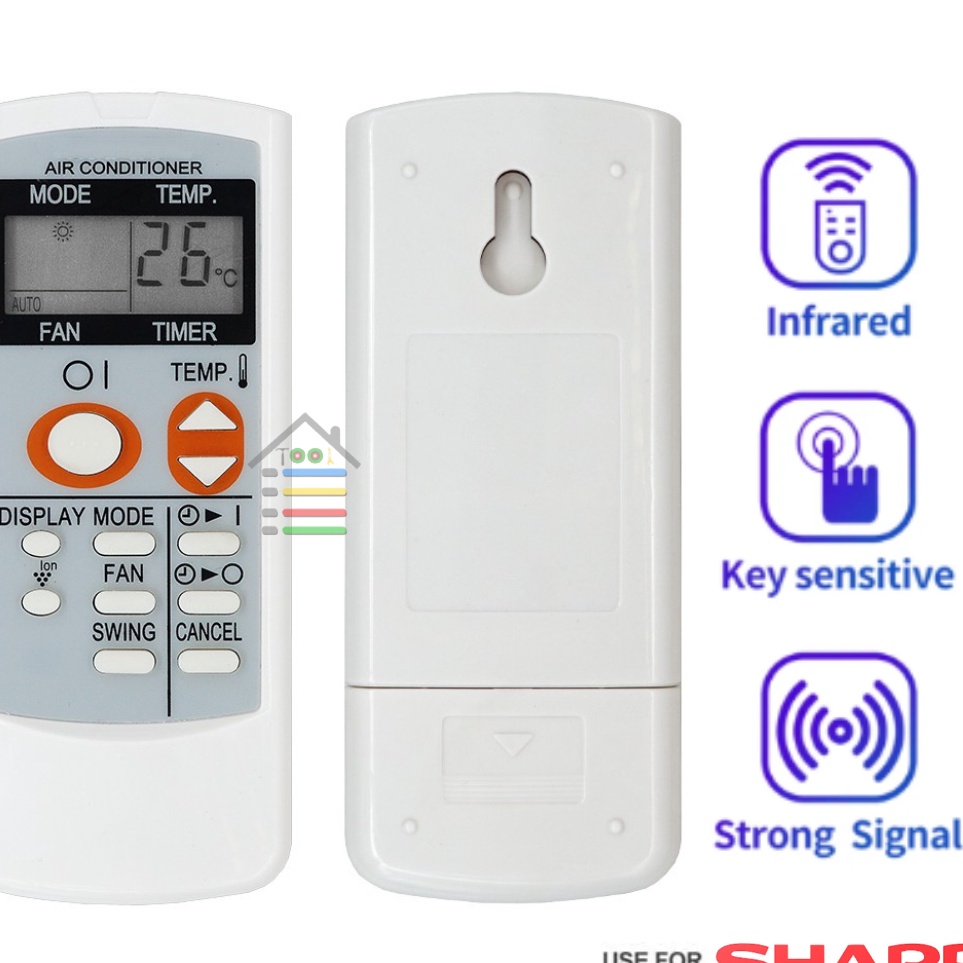 By REMOTE AC SHARP PLASMACLUSTER SPLIT LOW WATT INVERTER REMOT PENGGANTI