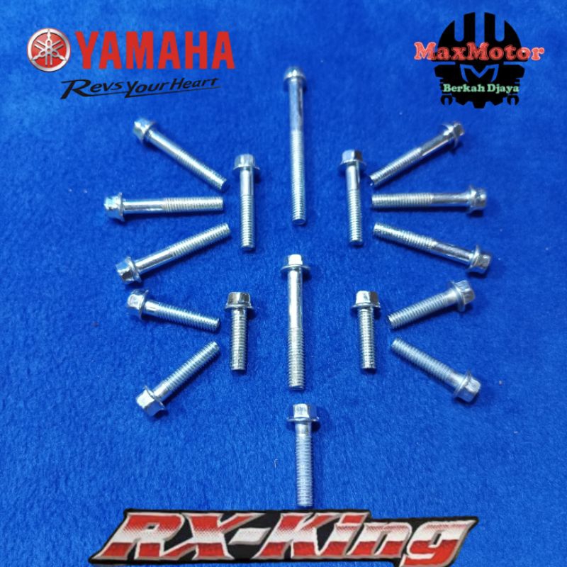 Baut Mesin Blok Kopling Magnet Kanan Kiri RX King