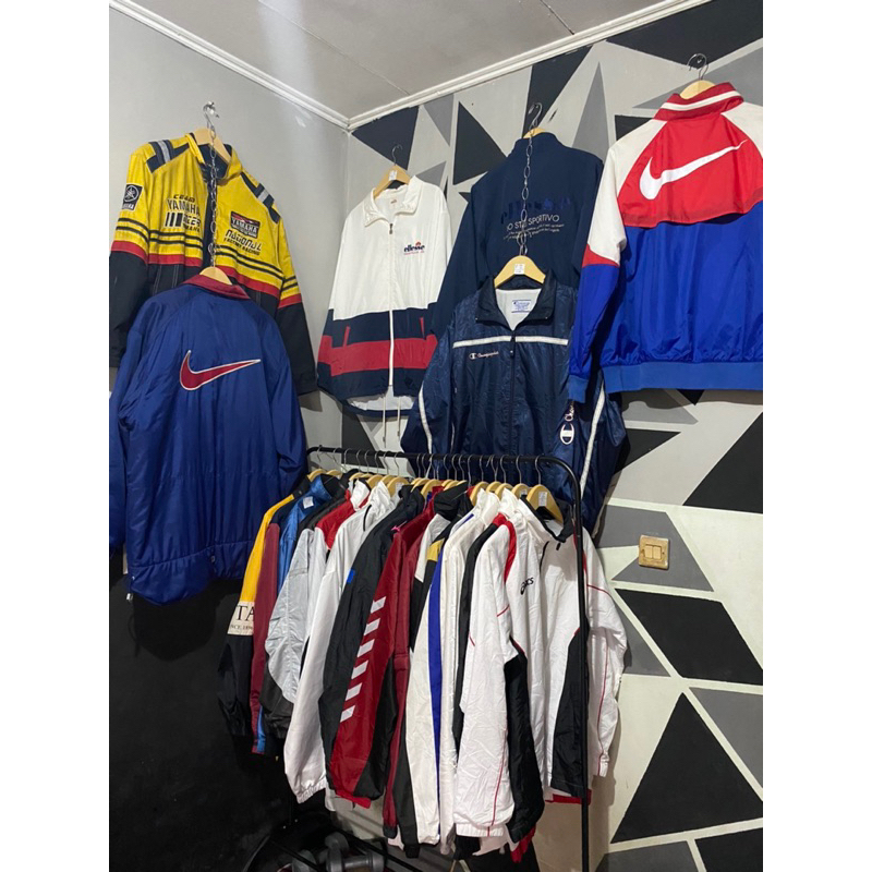 RESTOCK FULL BRAND Jaket Vintage Windbreaker Colorblock Harrington Jacket Outdoor Bomber Parka Varsi