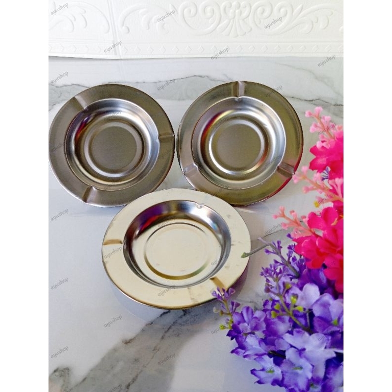 Asbak Aluminium / Asbak Rokok Stainless / Ashtray Mangkok