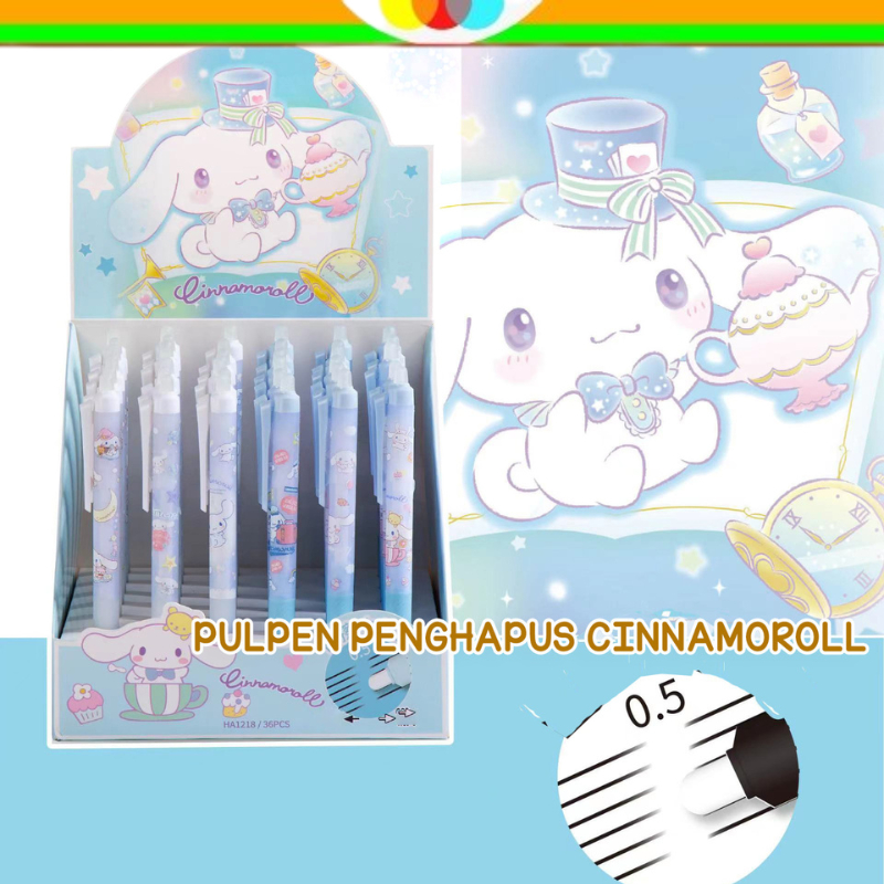 

PULPEN PENGHAPUS CINNAMOROLL 1218 1850 TINTA BIRU 0.5MM | PEN TINTA BIRU | PEN PENGHAPUS | PEN CINNAMOROLL | CINAMORROL | CINAMOROL | ALAT TULIS SEKOLAH | SKM |