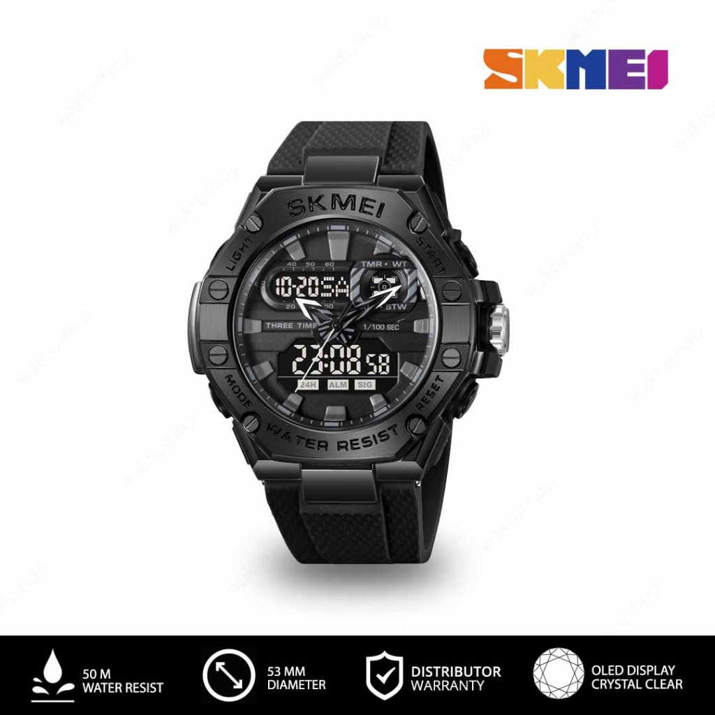 SKMEI 2221 Jam Tangan Dual Time Pria