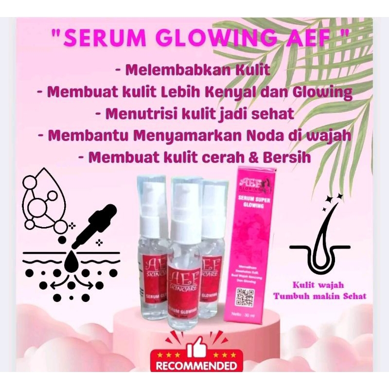 Serum aef glowing skincare bpom ri