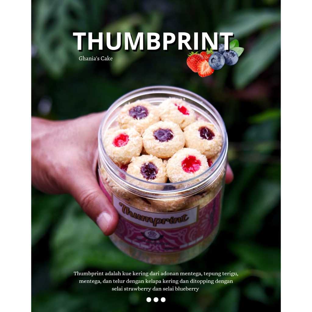 

THUMBPRINT KUE KERING TOPLES 800 ML BY GHANIAS CAKE