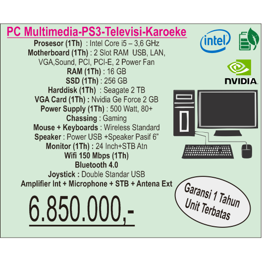 PC MULTIMEDIA - PS 3 - KARAOKE - TV