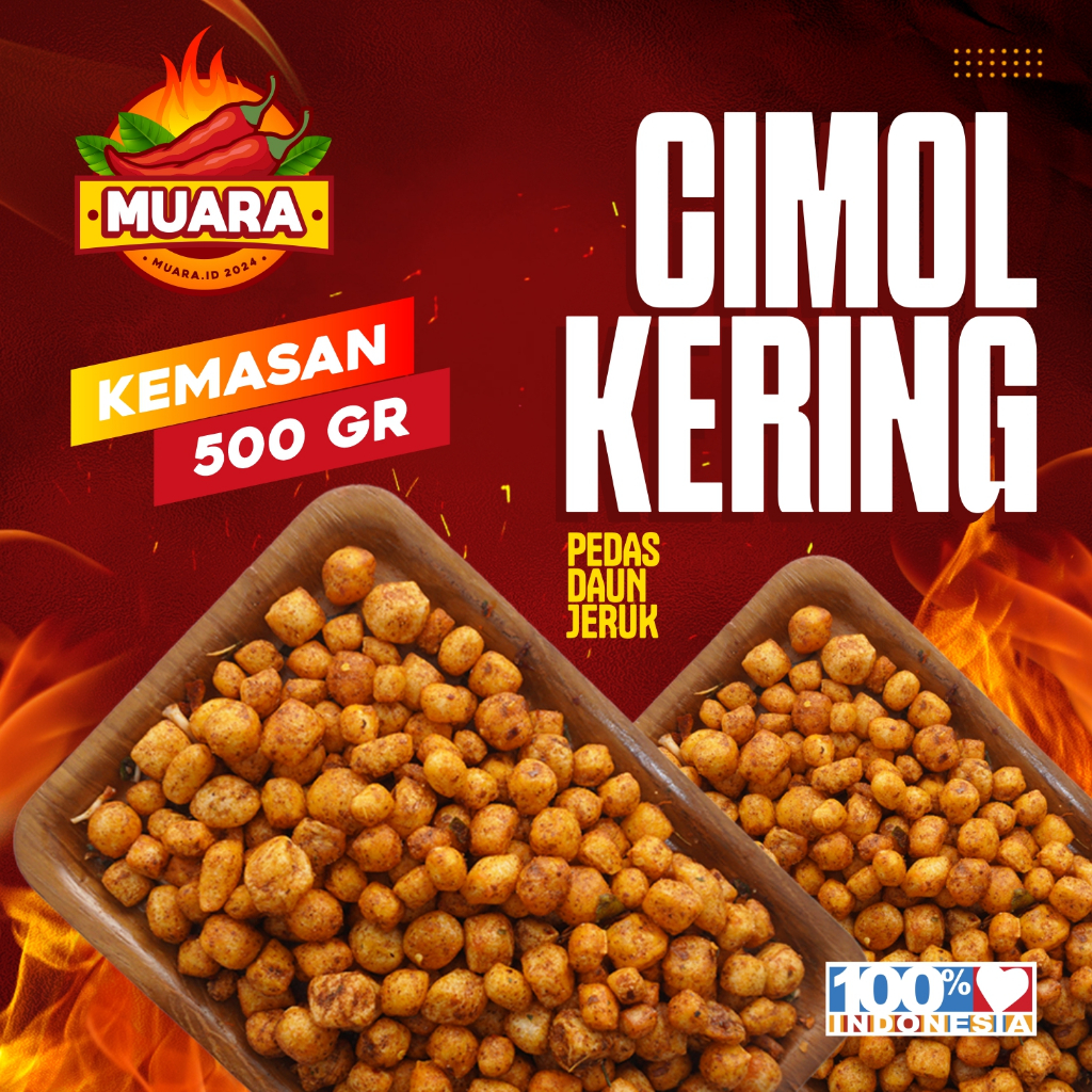 

CIMOL KERING KEMASAN 500 GR BUMBU PEDAS DAUN JERUK MUARA