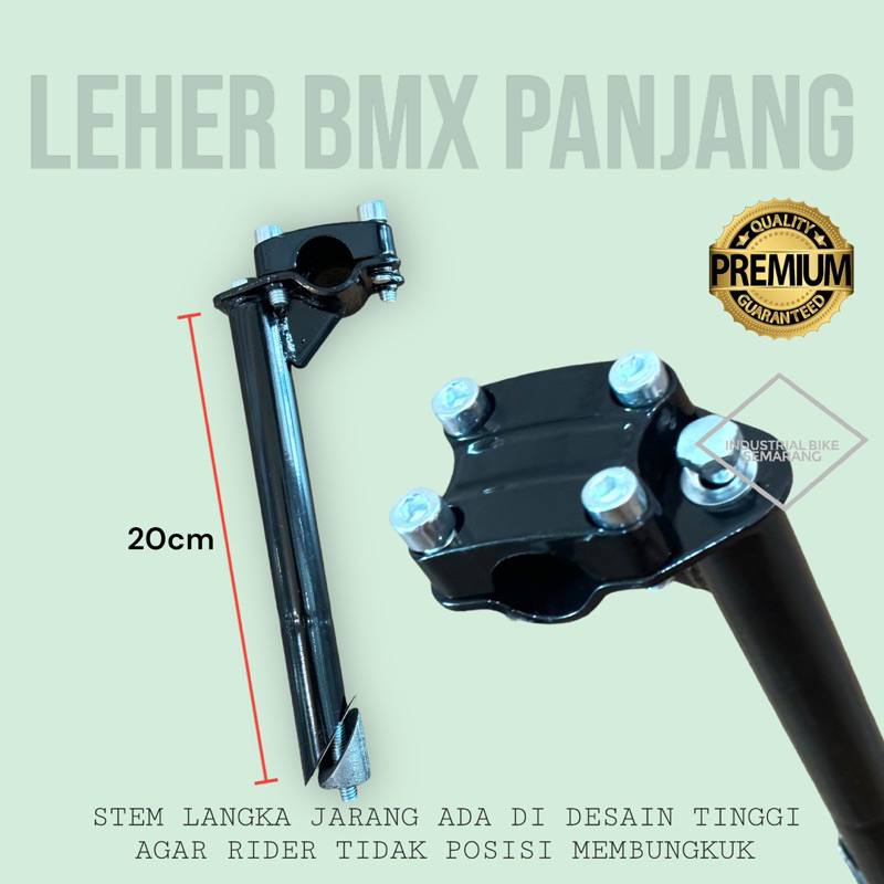 (( 20cm STEM BMX )) Leher Stem Sepeda BMX Panjang / Tinggi 20 cm Penjepit Setang Handlebar Stang All