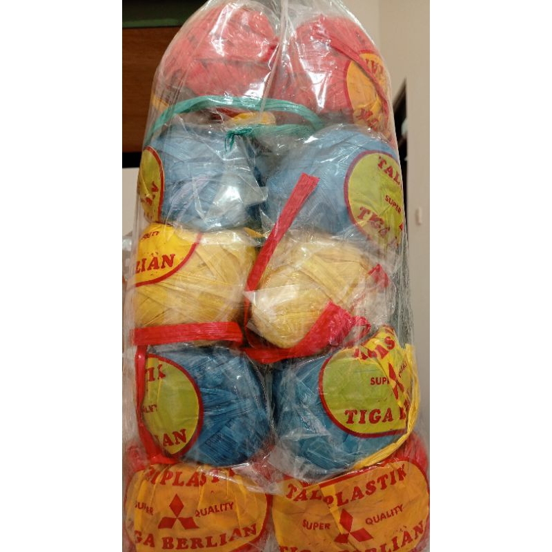 

Tali rafia gulungan kecil 40gr | tali rafia murah