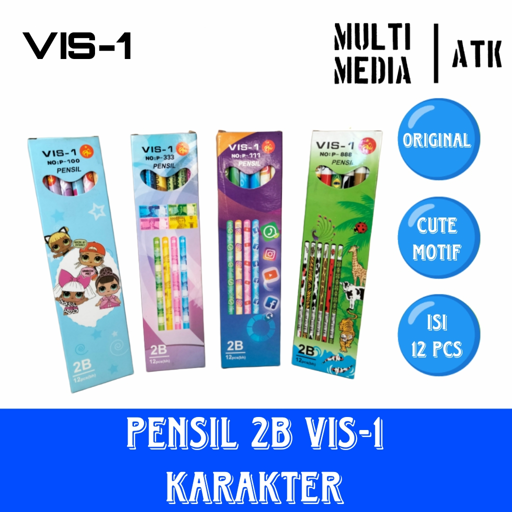 

PENSIL MOTIF KARAKTER VIS-1 / PENCILL KARAKTER VIS1 MOTIF LUCU MURAH