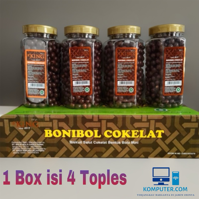 

1 Dus (Isi 4 toples) Bonibol Cokelat d' KING 250gram