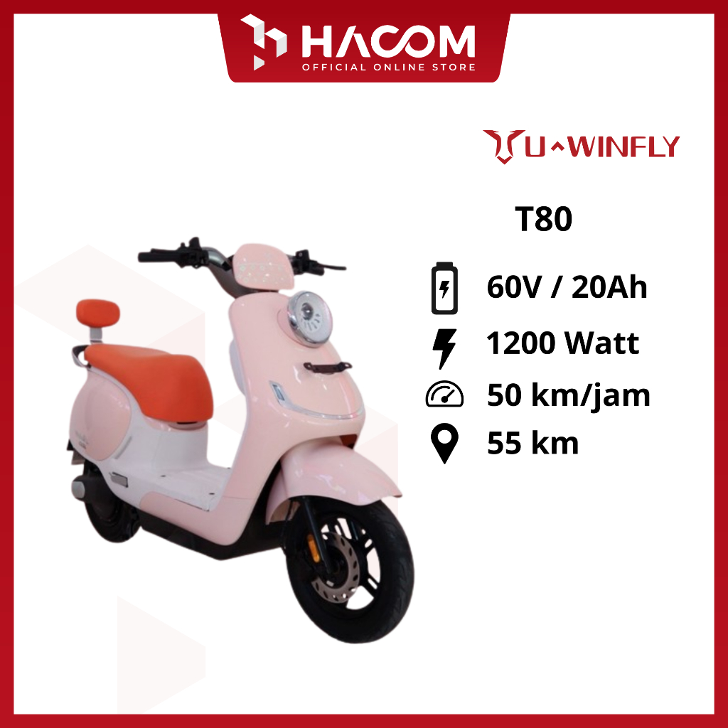 Sepeda Motor Listrik UWINFLY T80 20V