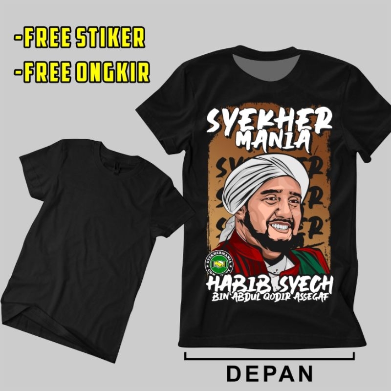 KAOS SYEKHER MANIA  COTTON PLASTISOL DISTRO