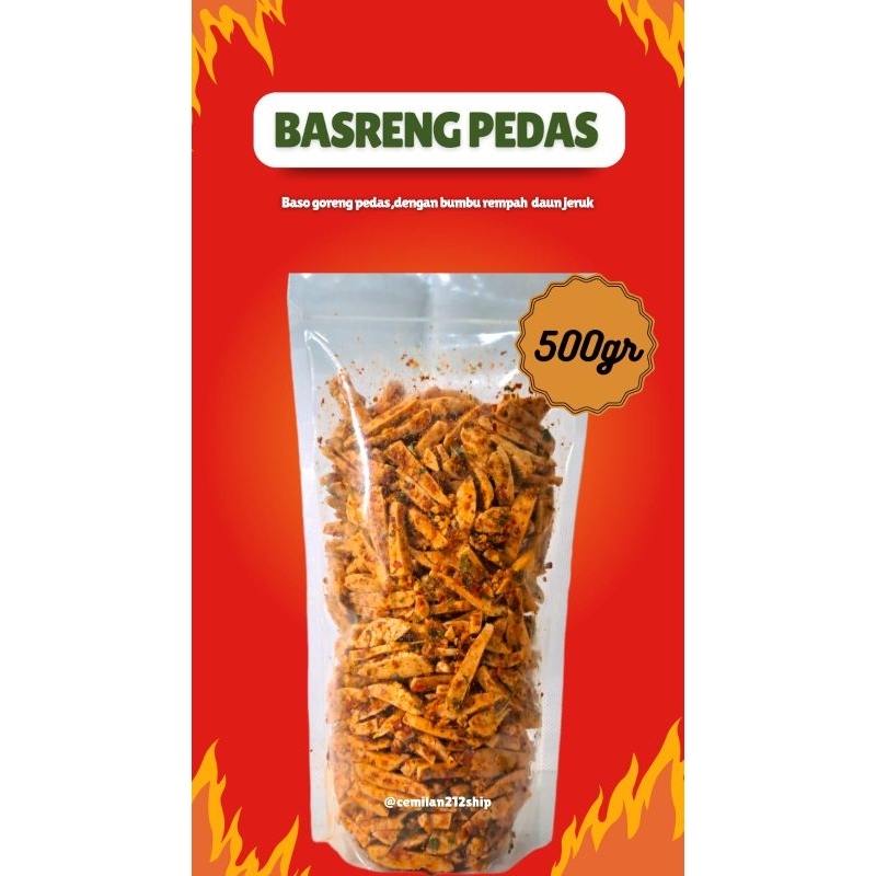 

Basreng Baso Goreng Rasa Pedas Daun Jeruk 500gr