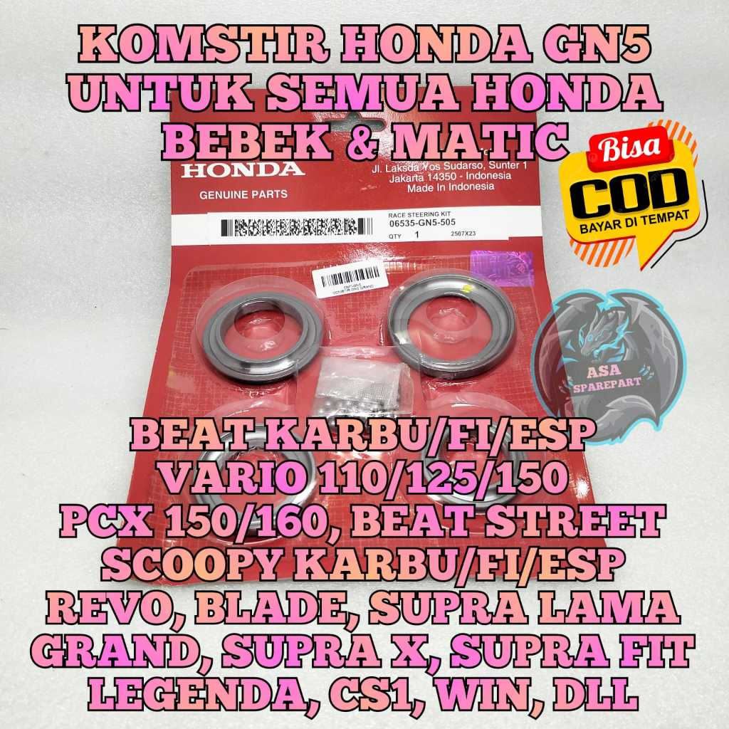 KOMSTIR Gn5 ASLI ORIGINAL UNTUK SEMUA Motor HOnda MATIC DAN BEBEK SEMUA JENIS BEAT , SCOOPY , SPACY 