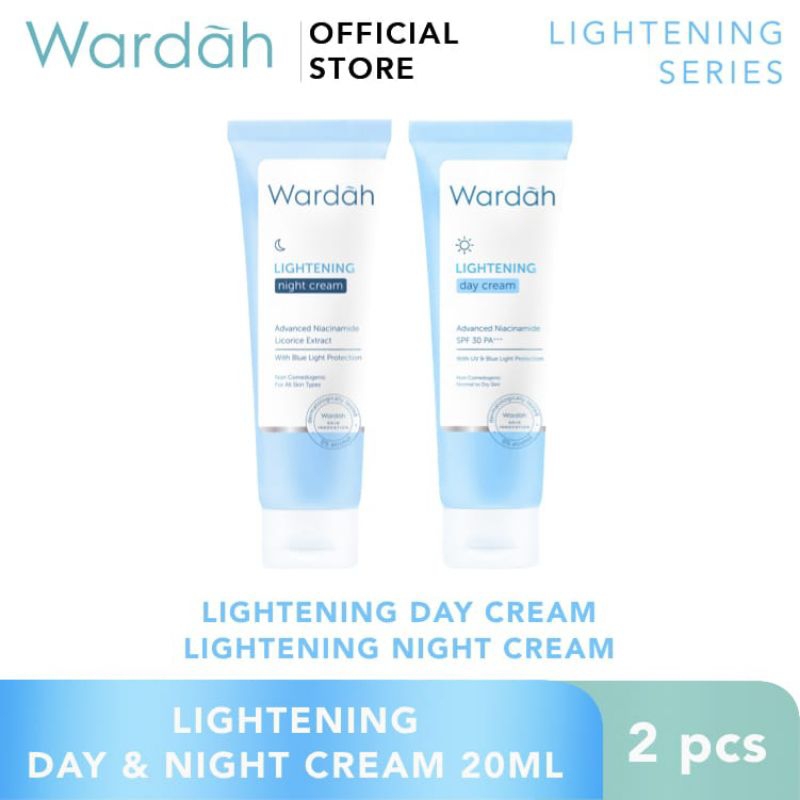 WARDAH LIGHTENING DAY CREAM&WARDAH LIGHTENING NIGHT CREAM