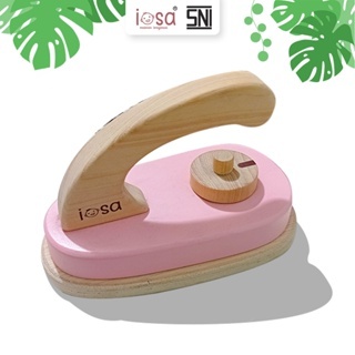 iosa Setrika Kayu Mainan / Laundry Toys Set