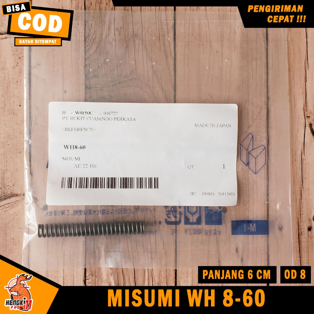 Per Misumi Mizumi Jepang Misumi Bulat WH 8-60 OD 8 Panjang 6 cm Keras