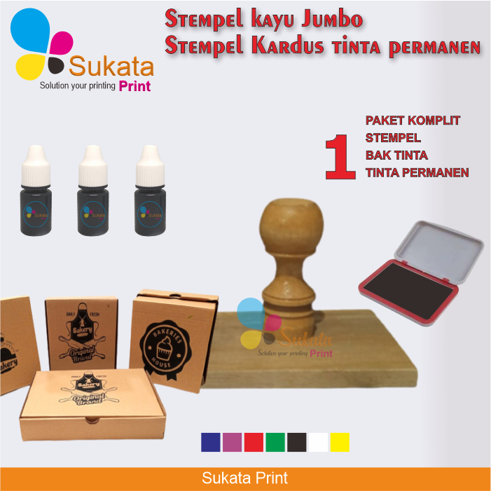 

Cetak Stempel Kardus Tinta Permanen | Cetak Stempel Desain Custom