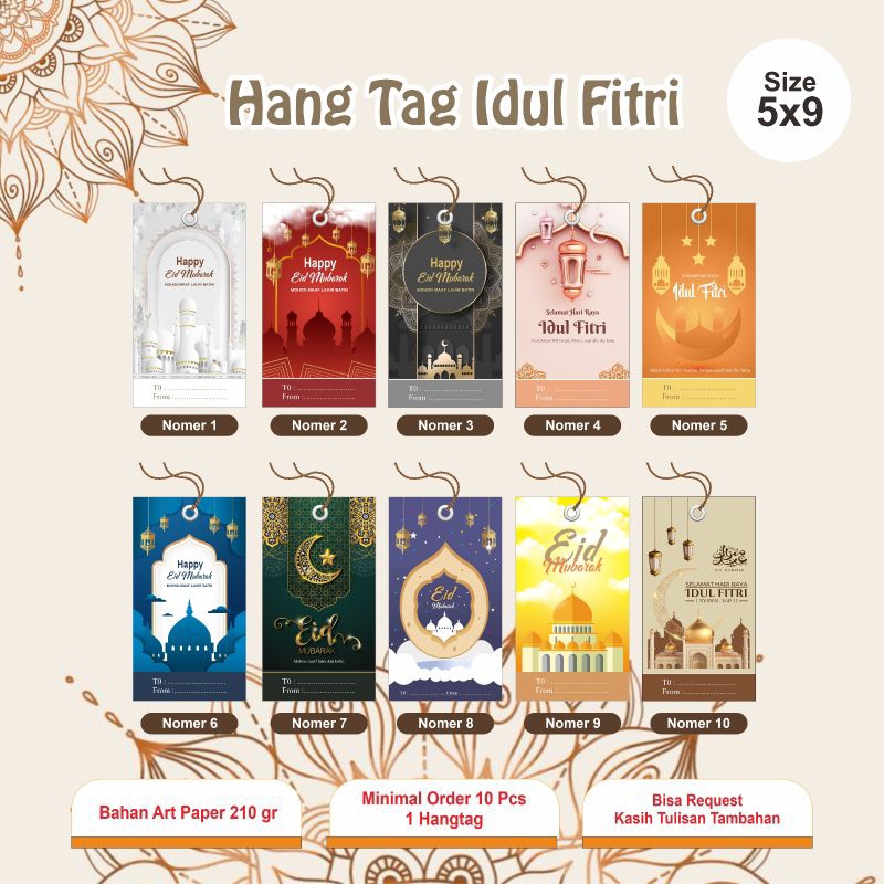 

Hang Tag Ramadhan / Hang Tag Lebaran / Hang Tag Idul Fitri / Hang Tag Buka Puasa