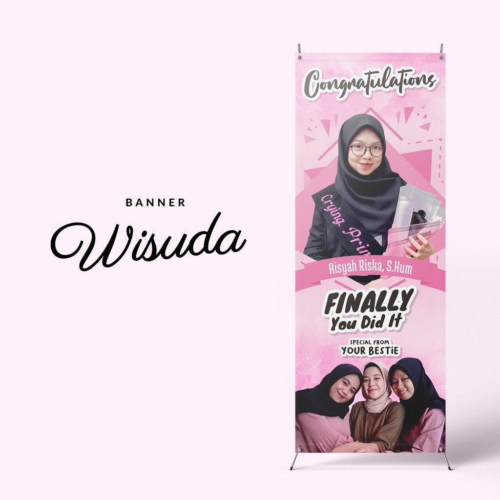 CETAK BANNER WISUDA / BANNER TOKO / BANNER PRODUK