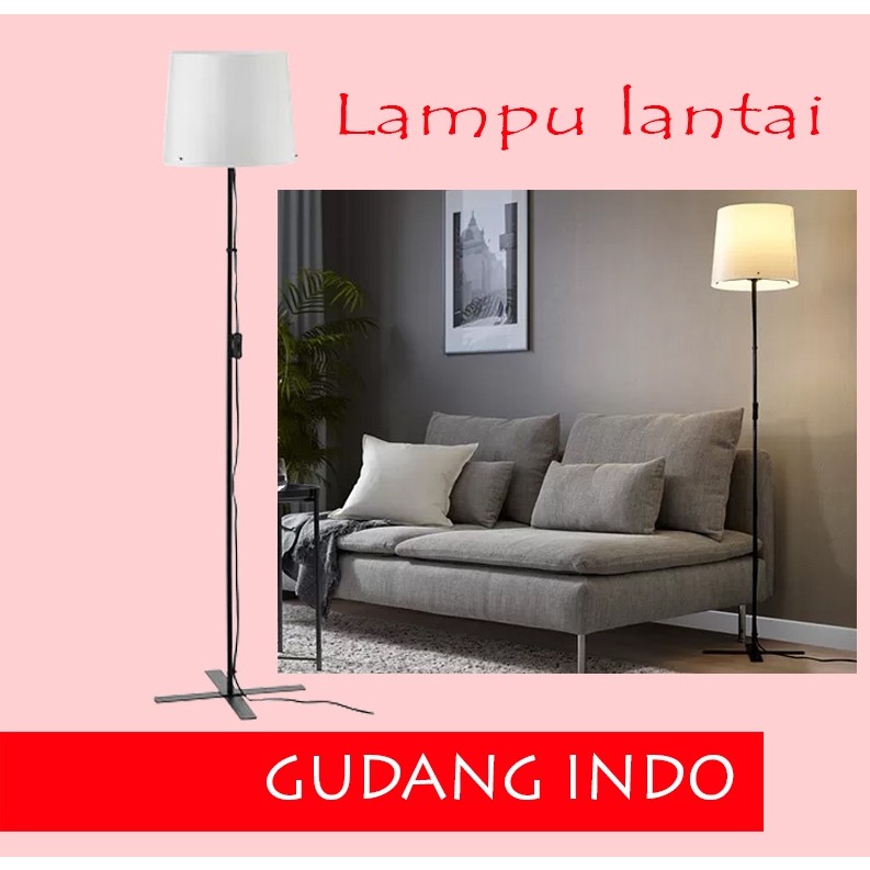 Lampu lantai/Lampu ruang tamu tinggi 150cm hitam/putih Lampu sudut ruangan