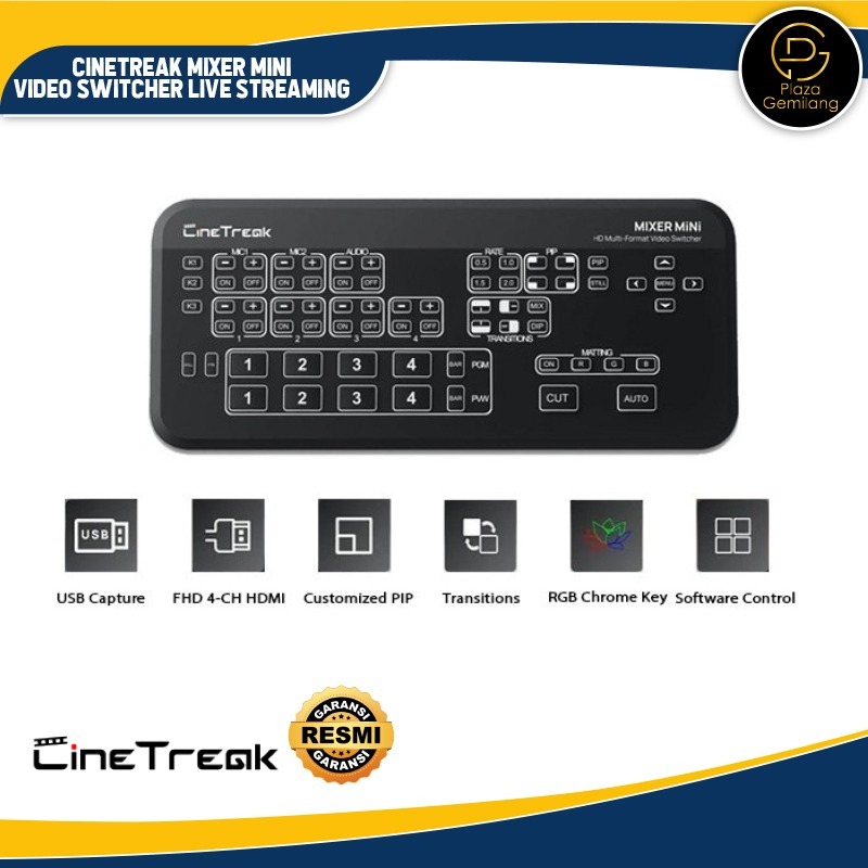 Cinetreak Mixer MiNi Video Switcher Live Streaming